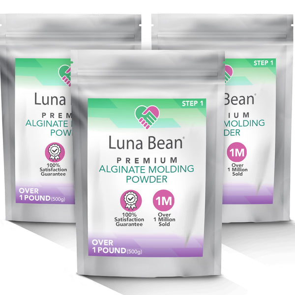 Alginate Molding Powder for Hand Casting Kit & Multi-Use Projects - 3 lb Casting Plaster Material - Family Keepsakes- Create-a-Mold by Luna Bean