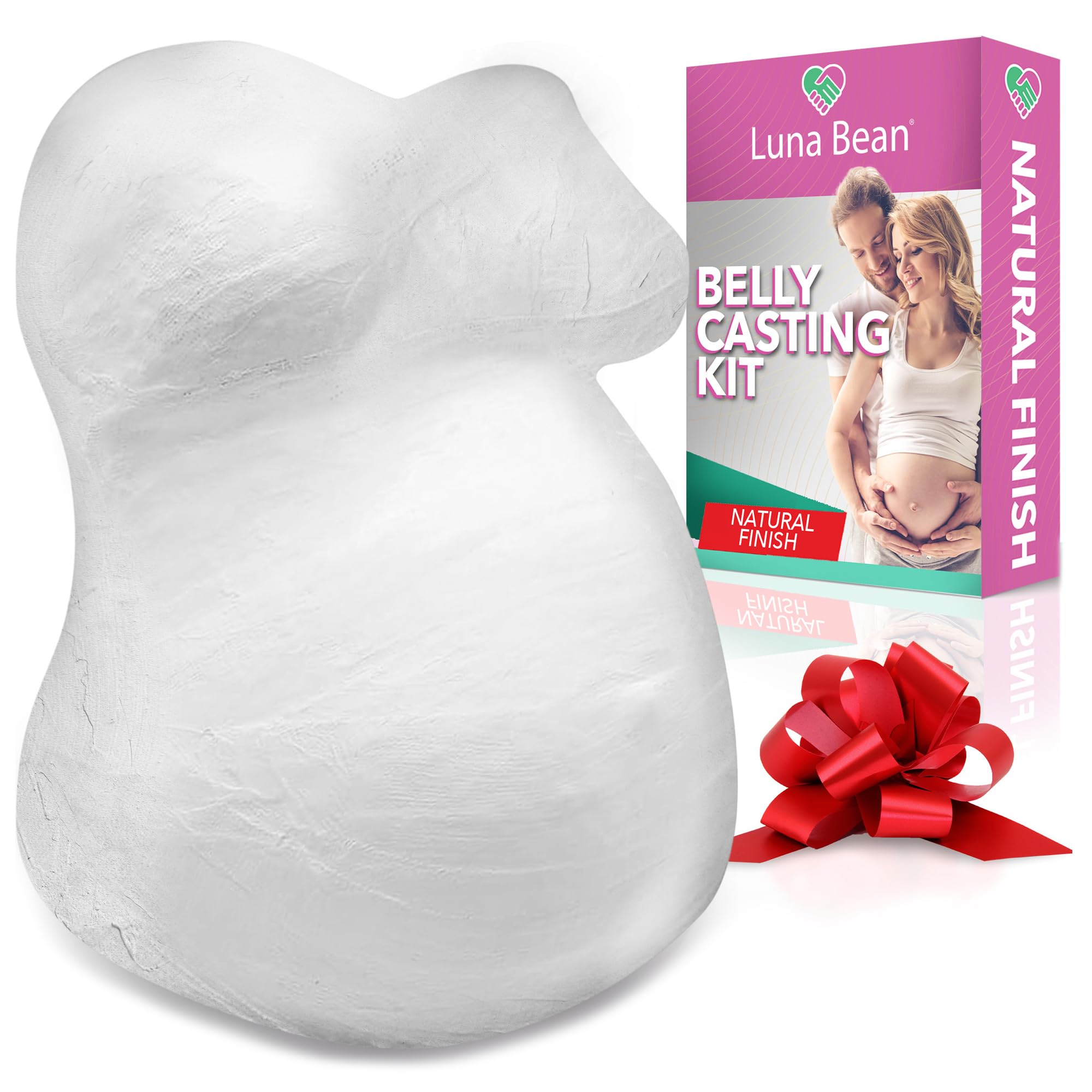 Luna Bean Belly Cast Kit Pregnancy Casting Kit (Natural) – Mom to Be Gift,  Be