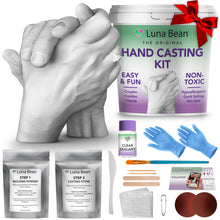 Luna Bean Hand Casting Kit – The Original Hand Mold Kit for Couples – Christmas Gifts, Bridal Shower, Wedding, Engagement Gifts for Her Him Anniversary for Men Women Wife Husband Boyfriend Girlfriend
