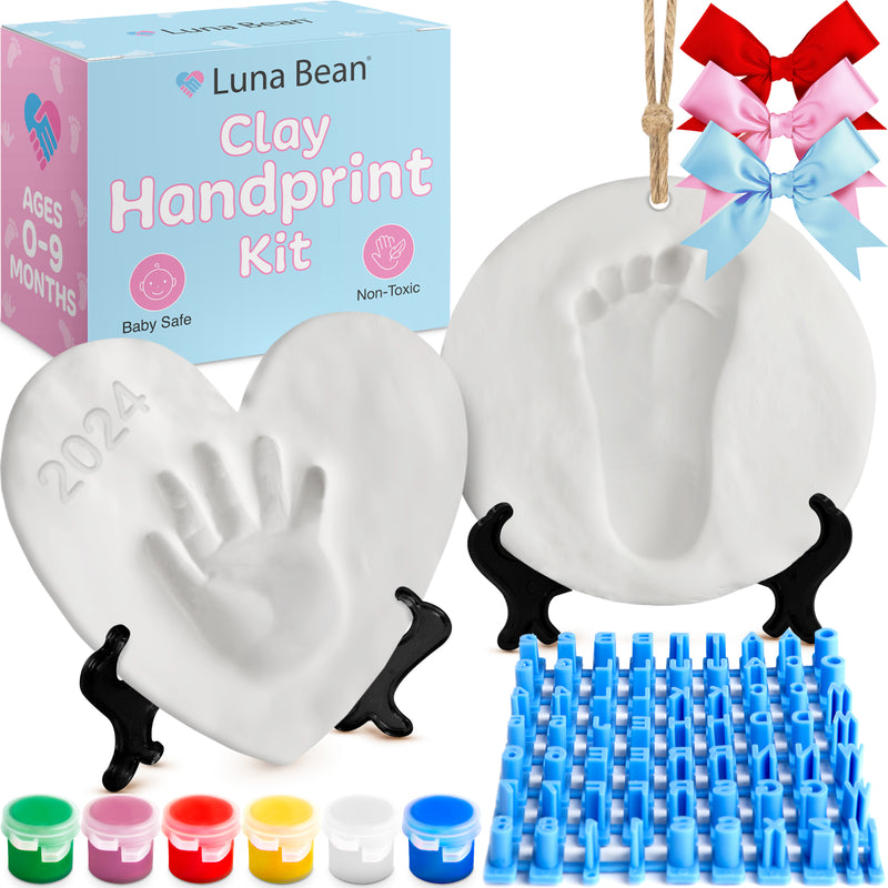 Newborn clay hot sale footprints