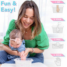 Luna Bean Baby Footprint & Hand Casting Kit (4 Pack) Newborn Milestone Keepsake Kit for Boys & Girls - Baby Shower Gifts Registry Must Have