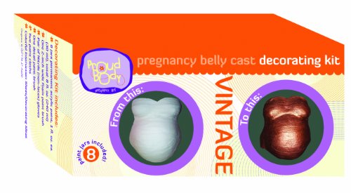 Proudbody Pregnancy Belly Cast Decorating Kit, Vintage